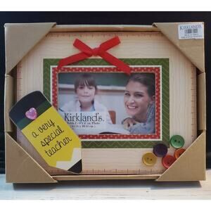 *NEW* -Teacher Gift -Ruler Picture Frame -Holds 6"x4" Photo -Special Teacher
